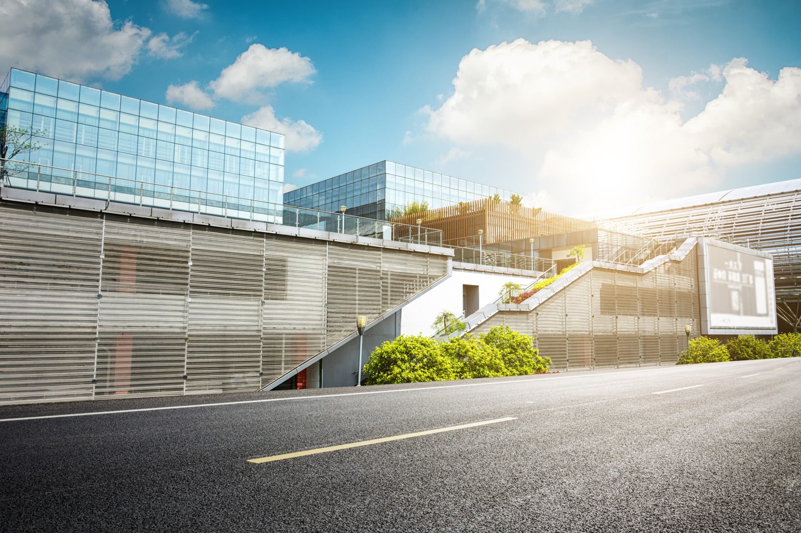 Exterior view of a premium workspace representing Lets Connect’s ready to move office space in Noida, designed for businesses seeking smart, future-ready work environments