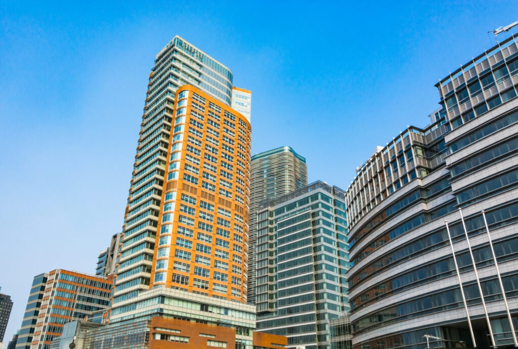 Modern commercial projects in noida expressway featuring high-rise office towers and premium business infrastructure