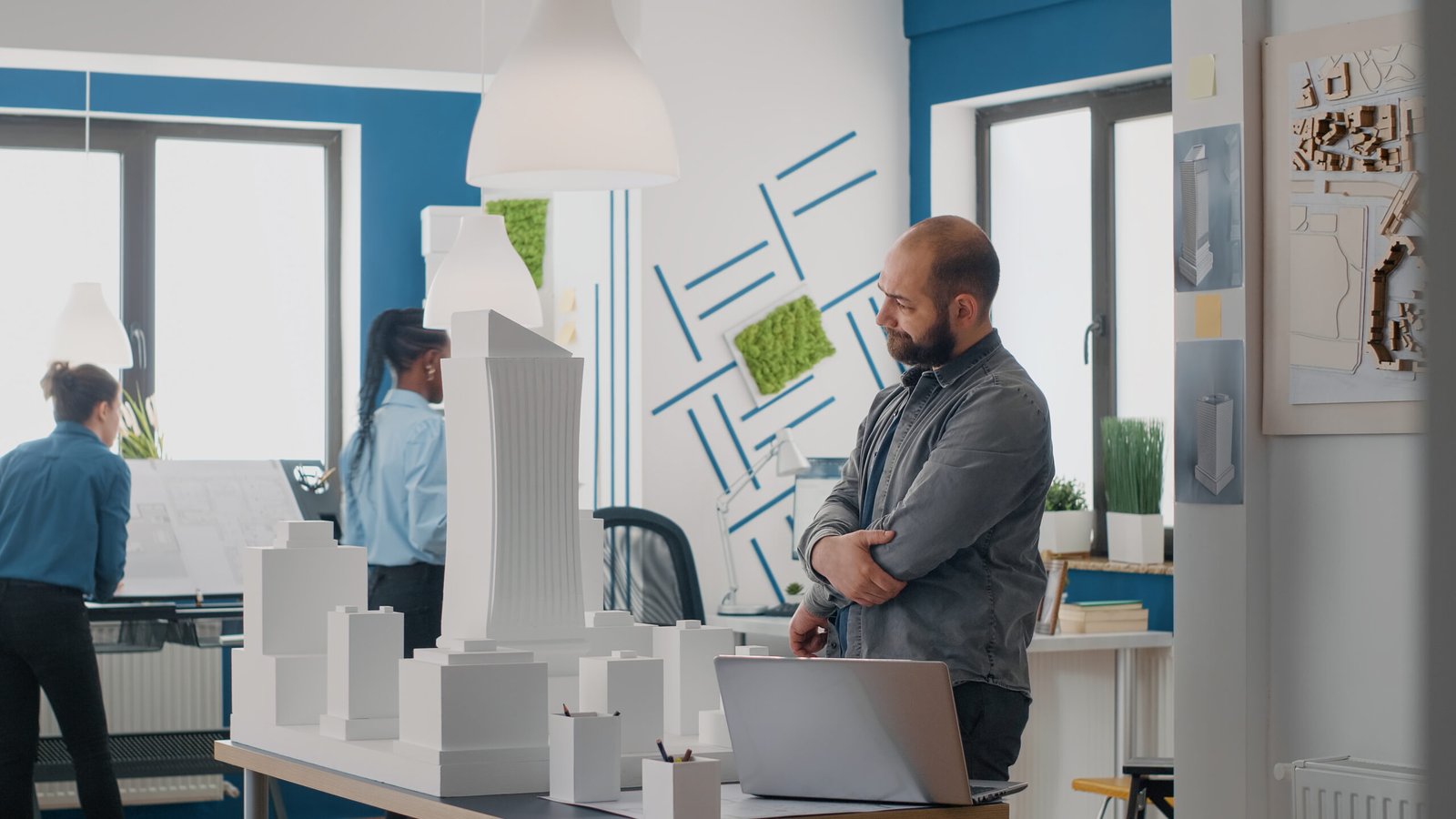 Creative workspace inside design studios sector 136 Noida supporting cross-team collaboration.